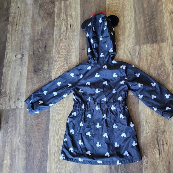Disney Minnie Mouse Coat Hooded Windbreaker Jacket Toddler Girl 3T - Picture 3 of 13
